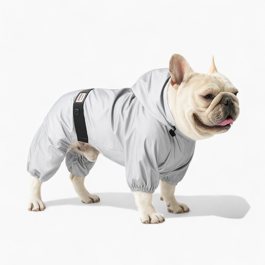 French Bulldog Furiva Frenchie Reflective Raincoat – Soft Lightweight