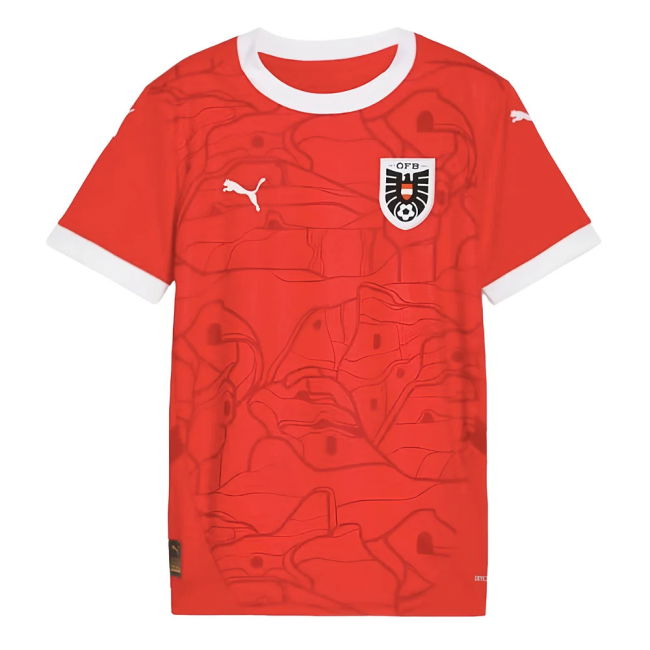 Austria 2024-2025 Home Shirt - (Kids