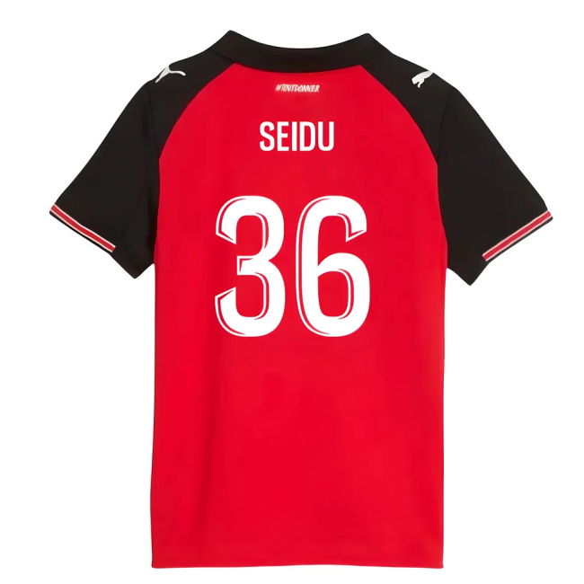 2025-2026 Stade Rennais Home Shirt (Kids) (Seidu 36)