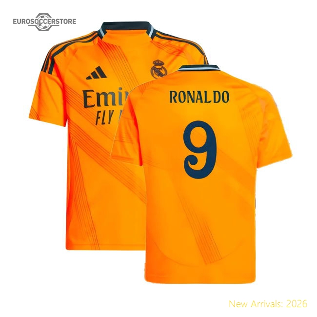 2024-2025 Madrid Real Madrid Away Jersey Shirt (Kids) (Ronaldo 9)