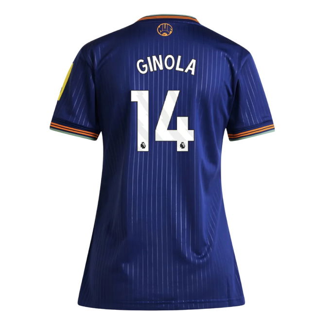 2025-20 Newcastle Third Football Shirt Ginola Name & Number L M Wom...