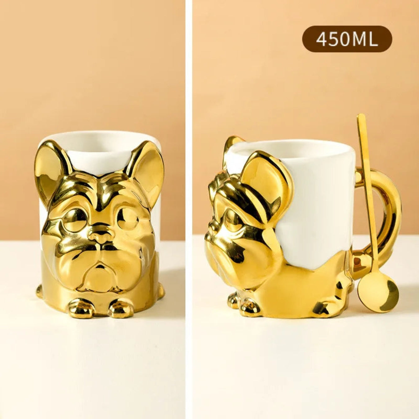 Street-Ready Frenchify Adorable 3d French Bulldog Ceramic Mug for Fas...
