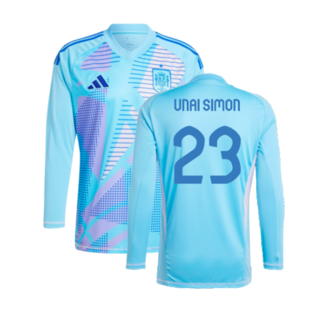 Spain Home Ls Goalkeeper Kit 2024-2025 Fan Style Jersey
