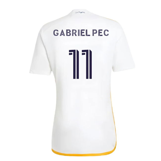 Authentic La Galaxy Mls Jersey Gabriel Pec 2024-2025 Fabric