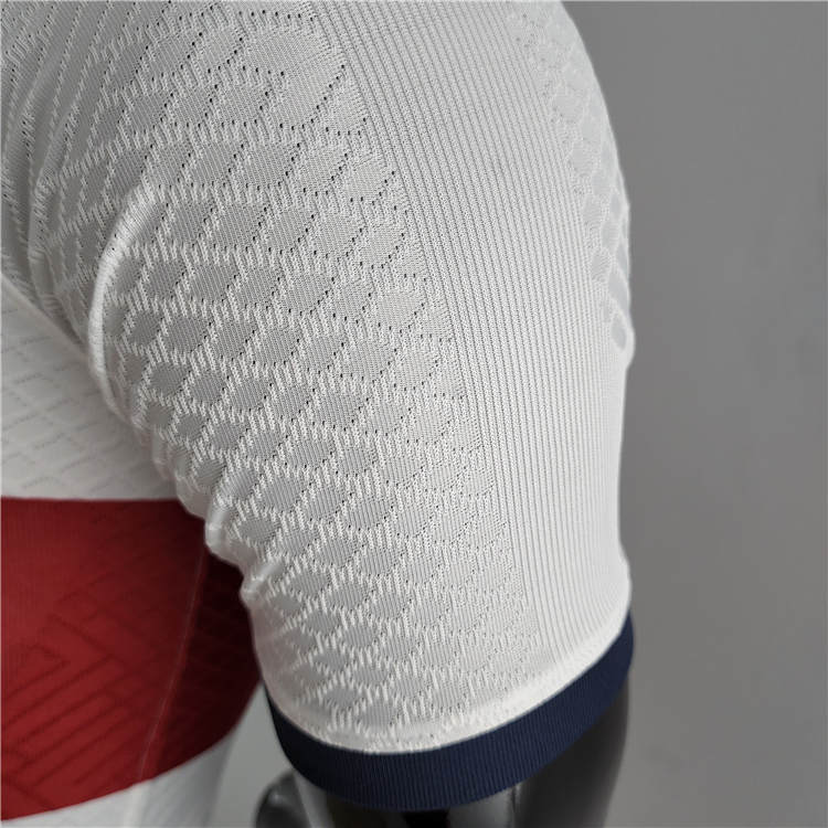 Breathable Portugal 2022 World Cup Away White Soccer Jersey Authentic