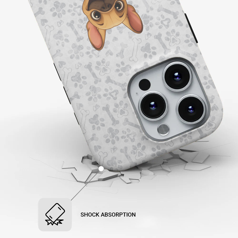 Dual-layer Phone Case Frenchie Themed Wear | Premium Quality