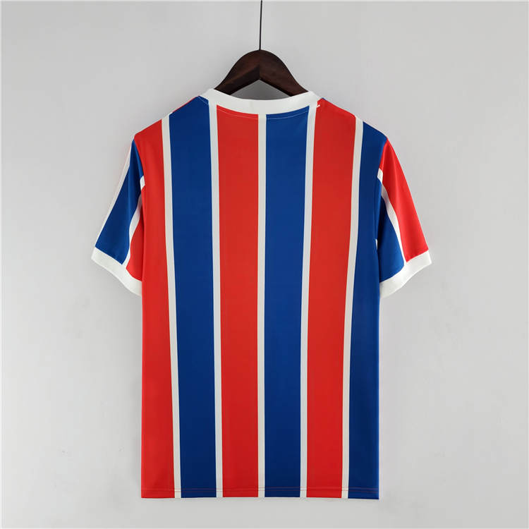 Colo-Colo Retro Soccer Jersey 1986 Away RedBlue Football Shirt -