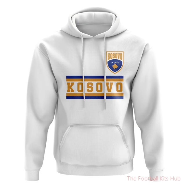 Kosovo Core Football Country Hoody (White)