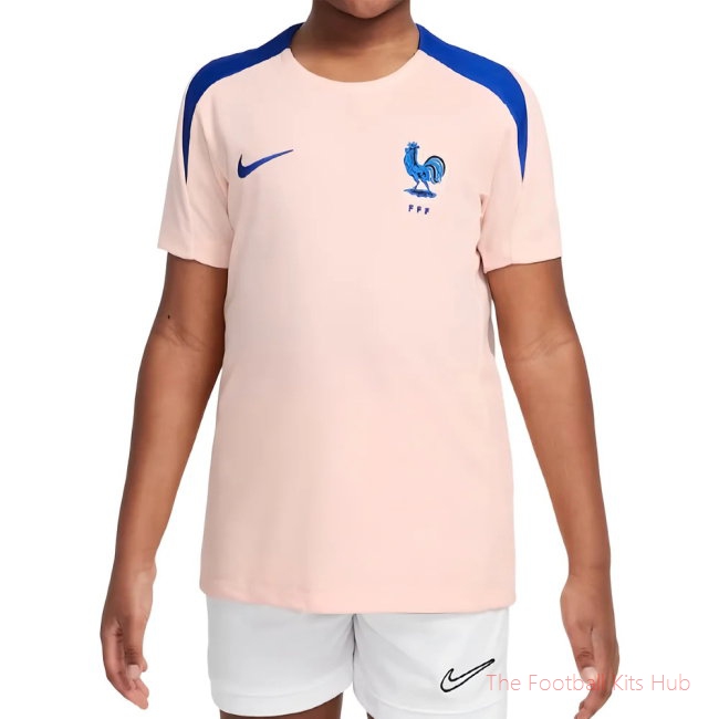 2025-2026 France Strike Training Shirt (Coral) - Kids