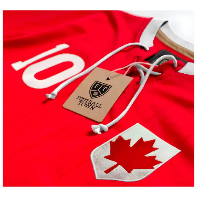 Exclusive-Design Canada Retro Shirt With Laces The Red Leaf