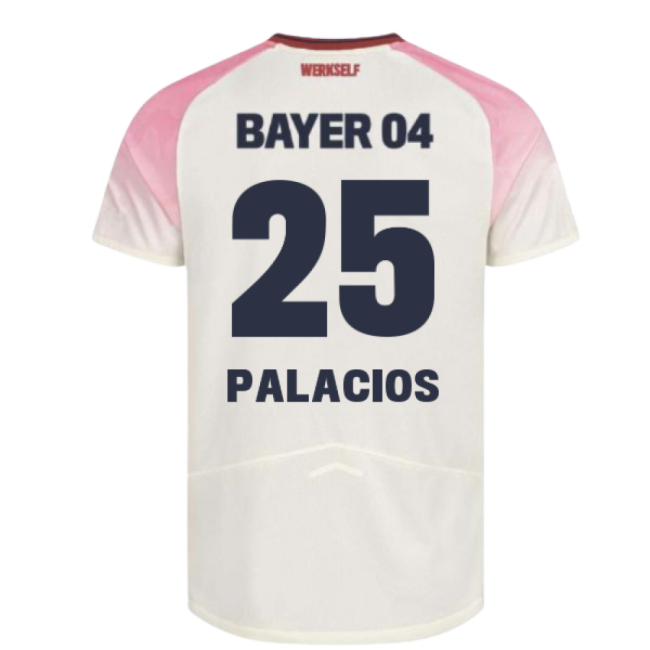Authentic 2025-2026 Bayer Leverkusen Away Shirt (Palacios 25)