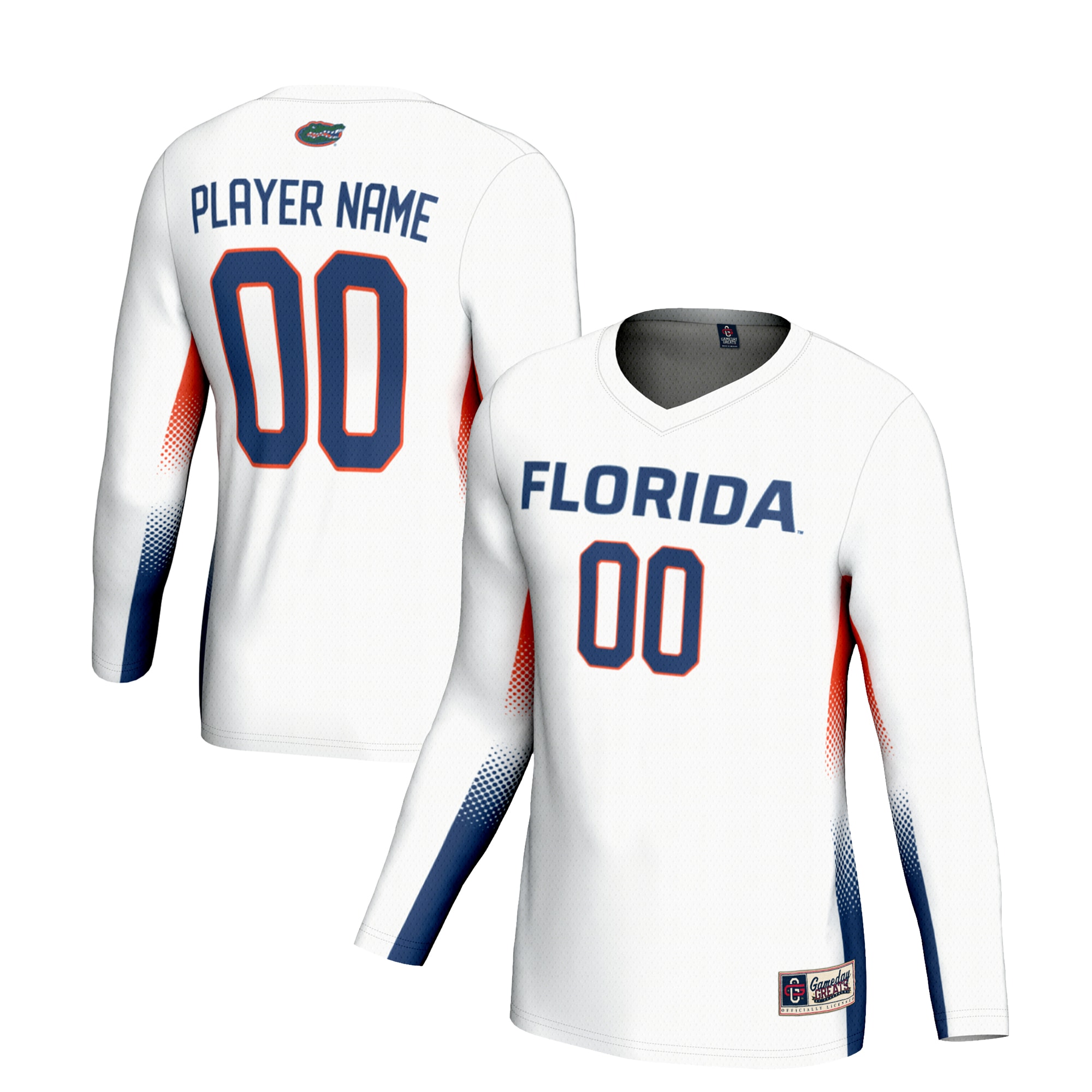[NJP] Florida Gators GameDay Greats Youth NIL Lightweight Volleyball Jersey - White