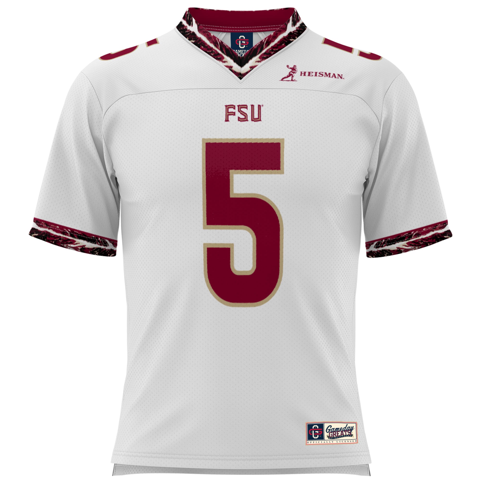 Men's Jameis Winston White Florida State Seminoles Heisman Football Jersey