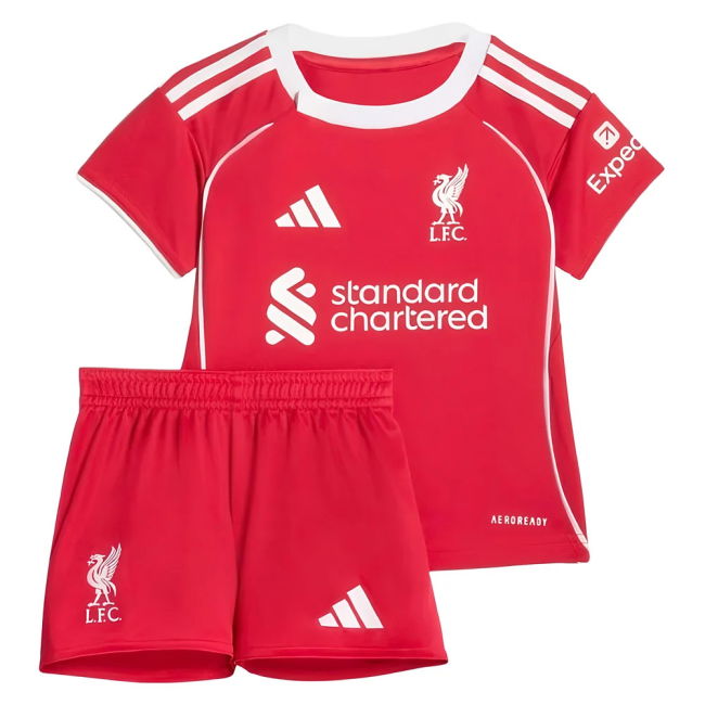 2025-20 Liverpool Home Shirt with Salah 11 L M S