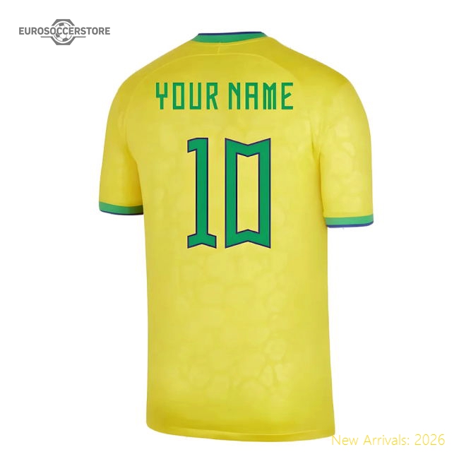 Football Brazil Jersey - Durable 2022-2023 Edition Athletic