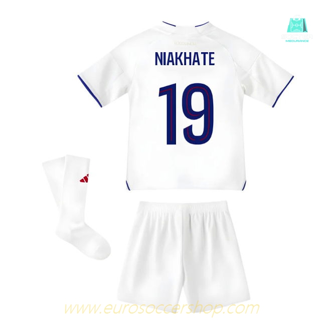 2025-2026 Olympique Lyon Home Mini Kit (Niakhate 19)