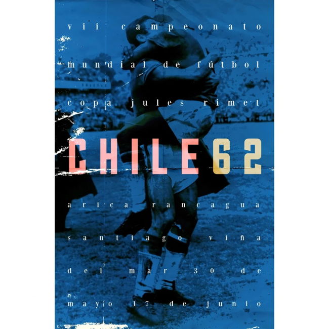 Chile 1962 Chile Soccer Team Exclusive Design Home Rare Jersey