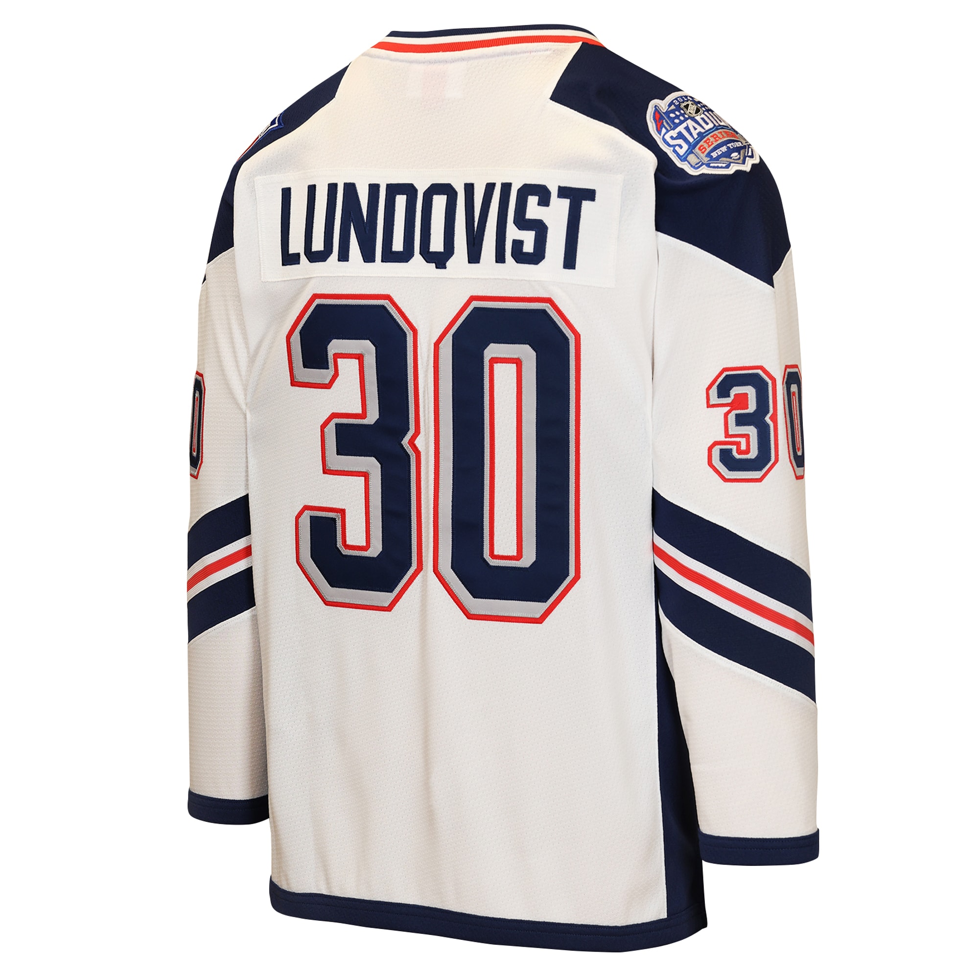 [LK] Henrik Lundqvist New York Rangers Youth 2014 Stadium Series Power Play Jersey - White