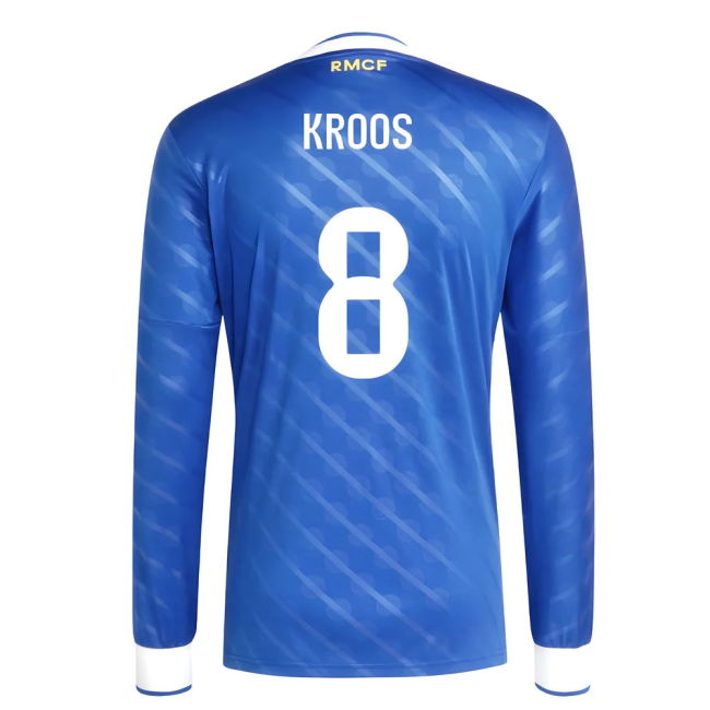 2025-2026 Real Madrid Long Sleeve Third Shirt (Kroos 8)
