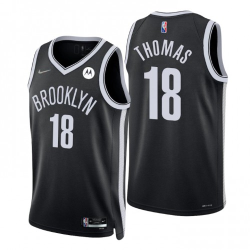 Black BKN Brooklyn Nets #18 Nike Premium Jersey Basketball Jersey