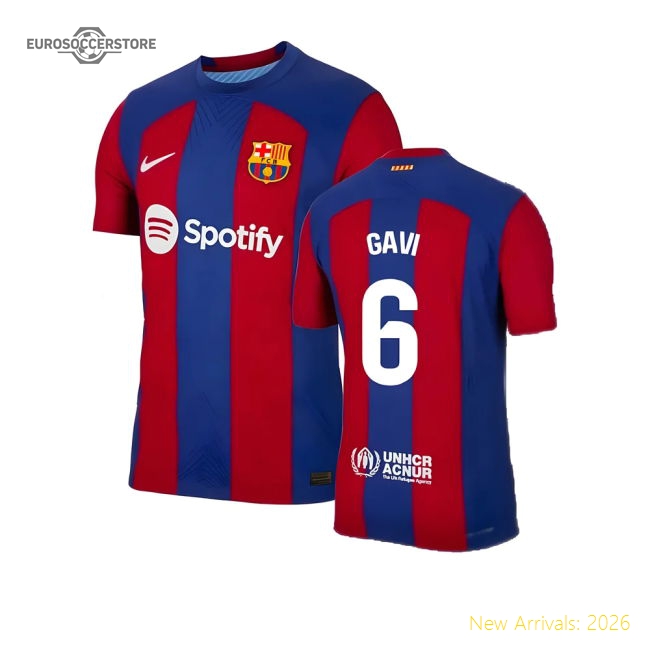 2023-2024 Barcelona Home Top-tier Jersey Gavi Performance Fabric
