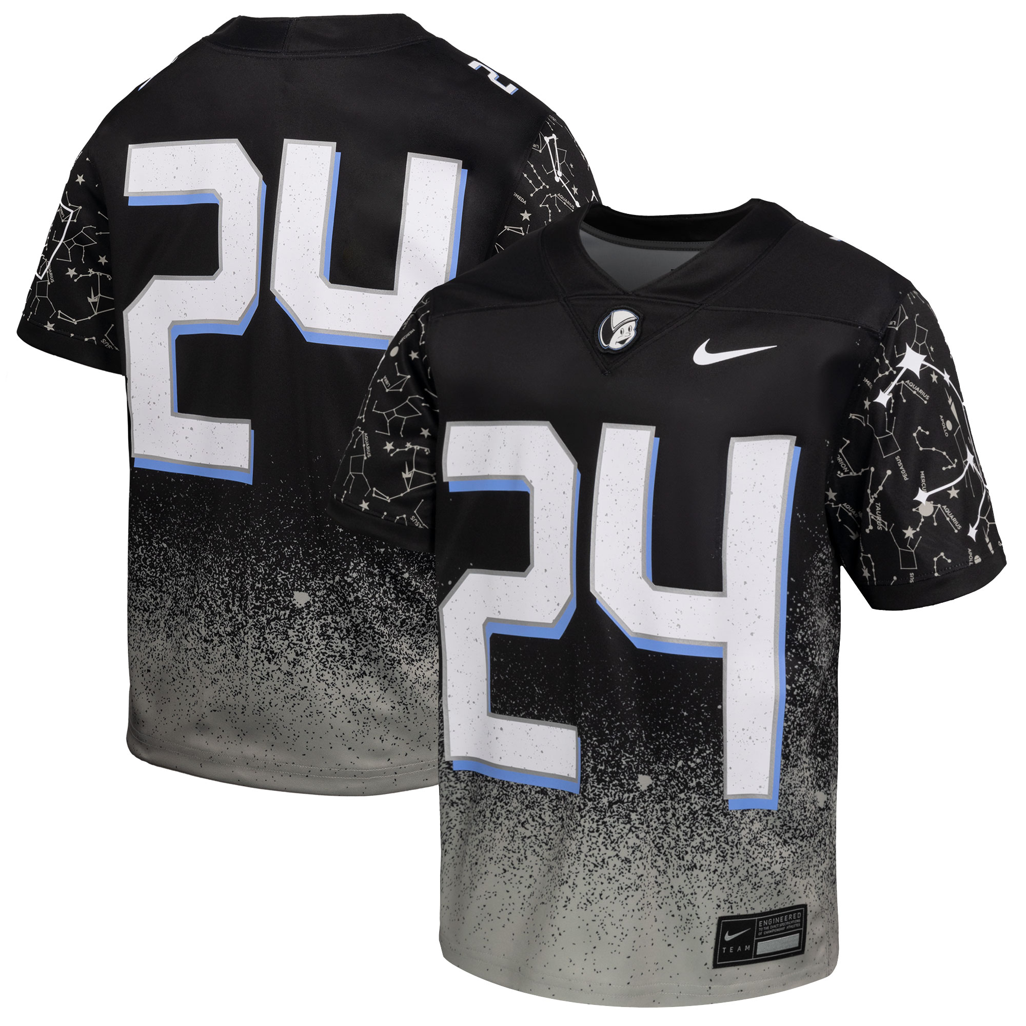 [NJP] UCF Knights Youth 2024 Space Game Alternate Game Jersey - Black