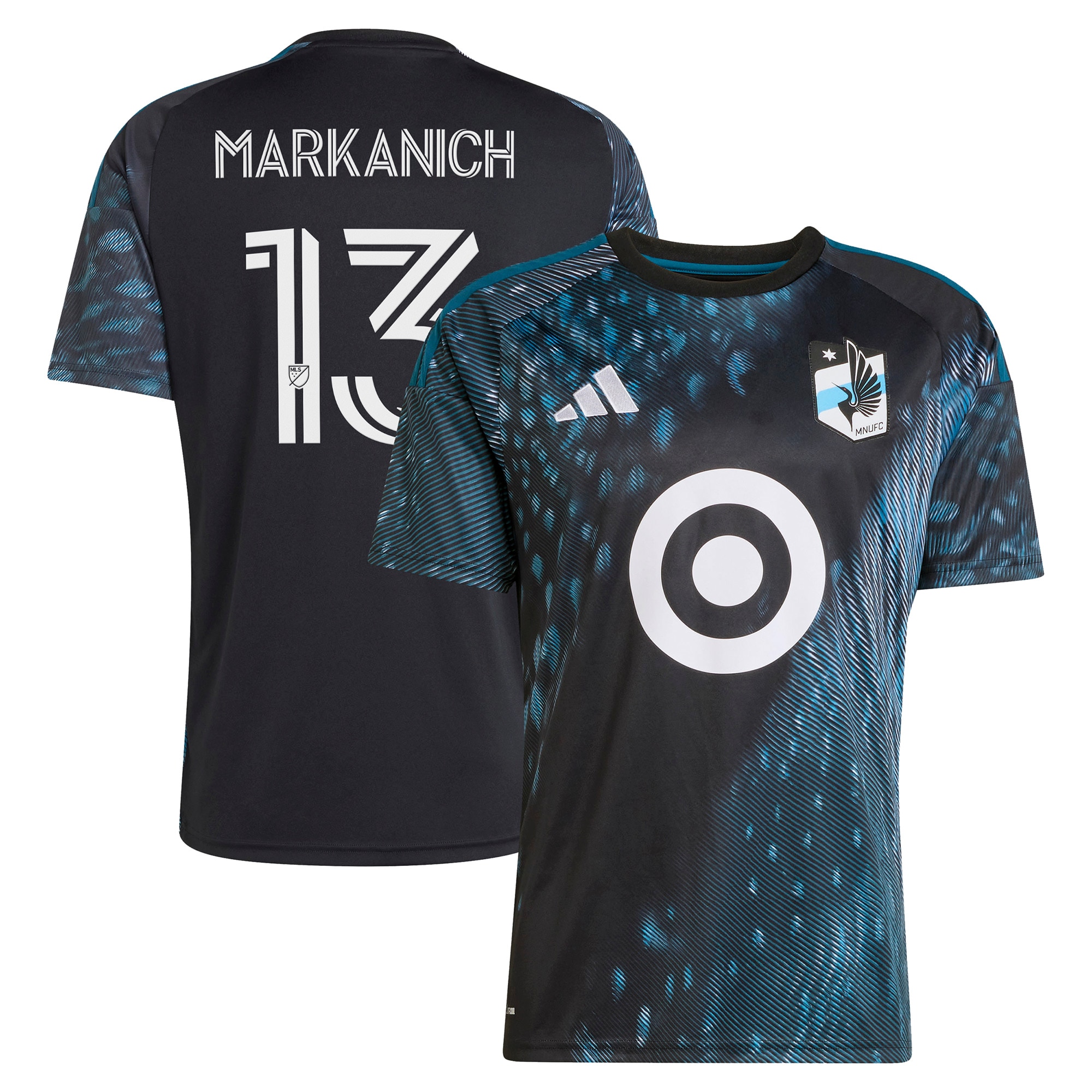 [SJH] Women's Anthony Markanich Minnesota United FC 2026 The Decade Kit Replica Jersey - Black