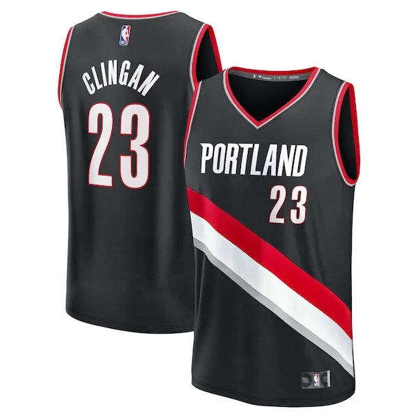 Donovan Clingan POR Fast Break Jersey - exclusive NBA - Black