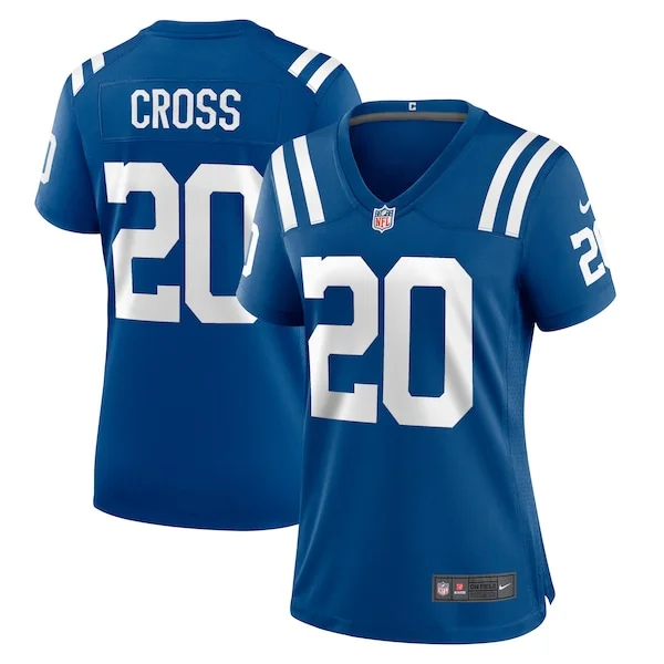 None Nick Cross Game Jersey - Royal | NFL Player Jersey | NFL Football