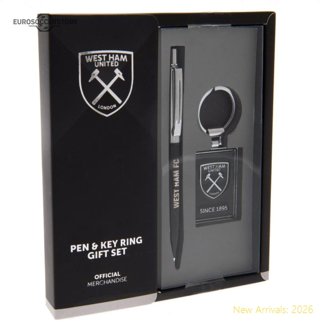 Superior West Ham United Fc Pen  Keyring Set - Authentic Design