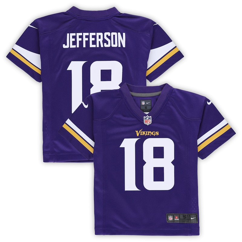None Justin Jefferson MIN Vikings Powerful Pro-Level Jersey Football A