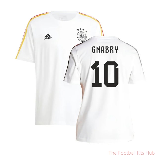 2024-2025 Germany 3S DNA Tee (White) (Gnabry 10)