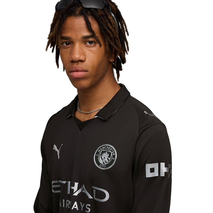Manchester City Sleeve 2025-2026 UCL Away Jersey – Authentic Shirt