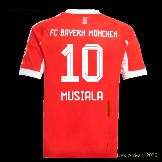 Child-friendly Kids Football Team Musiala Jersey 2025-2026 Lightweight
