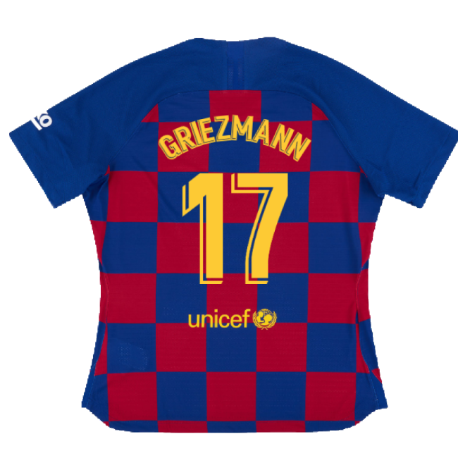 Womens Barcelona Team Traditional Home Soccer Jersey