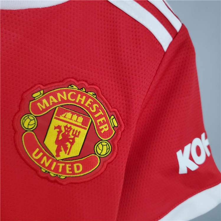 Performance Driven Man Utd Kids Manchester United 21-22 Home Red