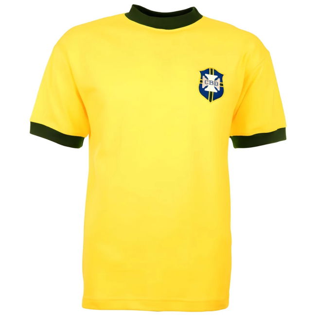 National Brazil 1970 World Cup Retro Football Shirt Athletic