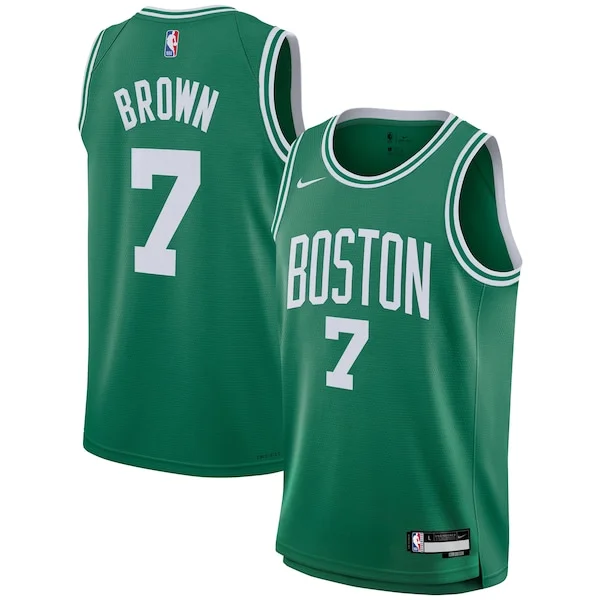Jaylen Brown BOS Swingman Jersey - top-tier vintage - Green basketball