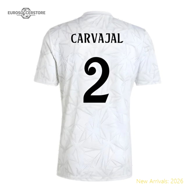 Popular 2024-2025 Real Madrid Pre-Match Shirt (White) (Carvajal 2)