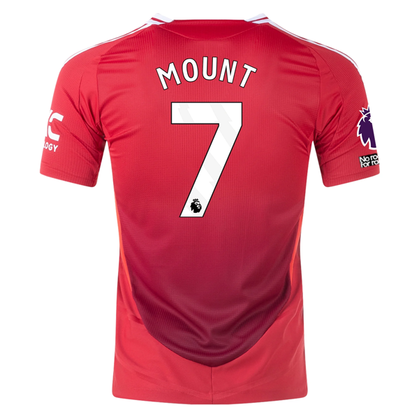 Mason Mount Manchester United Authentic Home Jersey 24/25 EPL No Room For Racism MUFC Red Bright Red