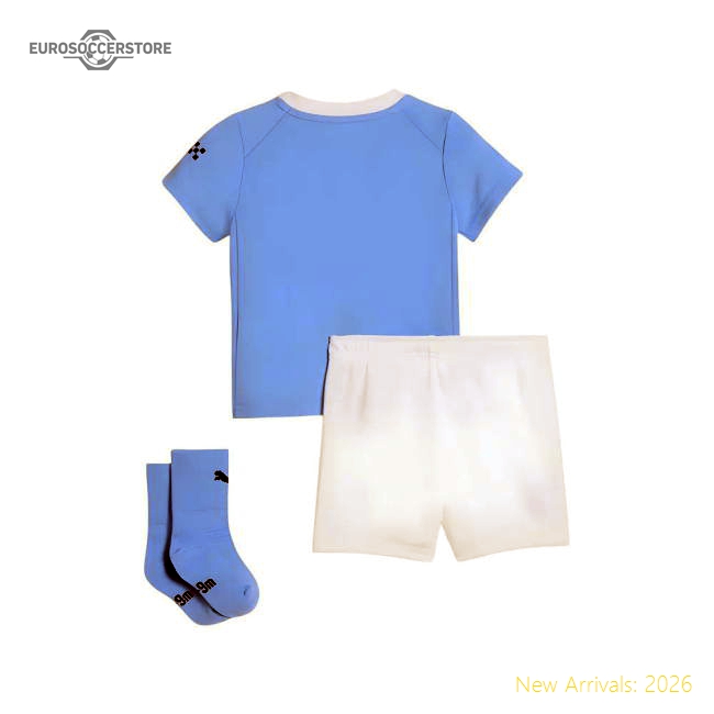Top-Grade Classic Official 2025-2026 Man City Home Baby Shirt