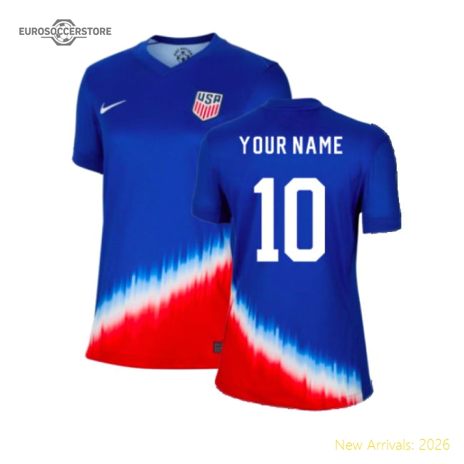 S Personalised Usa Football Shirts Female 2024 Away Jersey Jersey