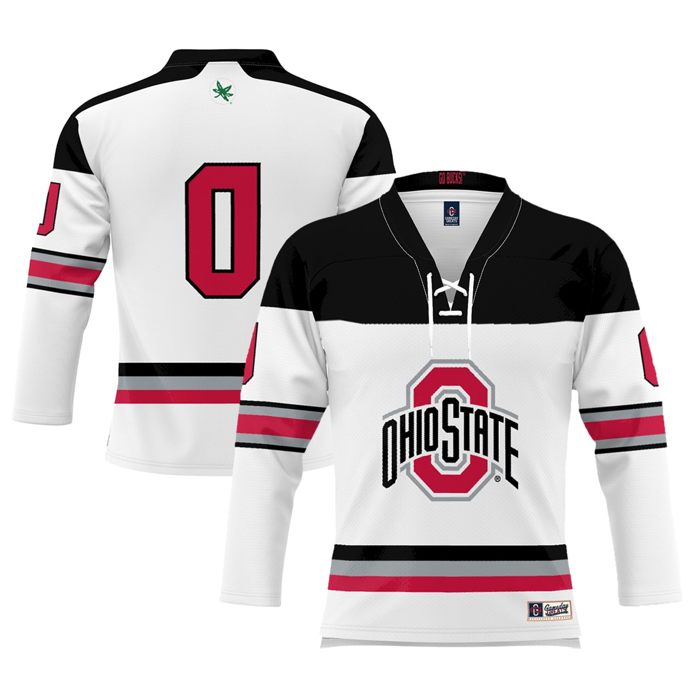 [NJP] Ohio State Buckeyes GameDay Greats Unisex Women's Hockey Jersey - White
