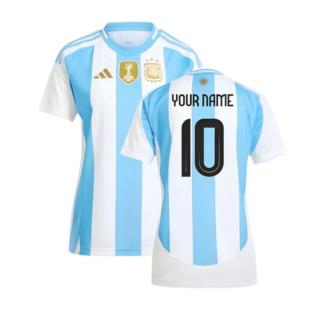 Authentic 2024-2025 Argentina Home Shirt (Ladies) (Your Name)