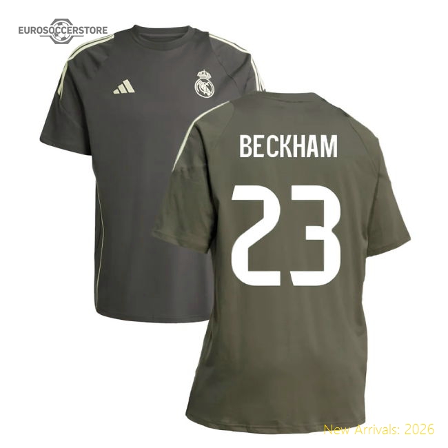 Performance 2025-2026 Real Madrid Training Tee (Utility Grey) (Beckham