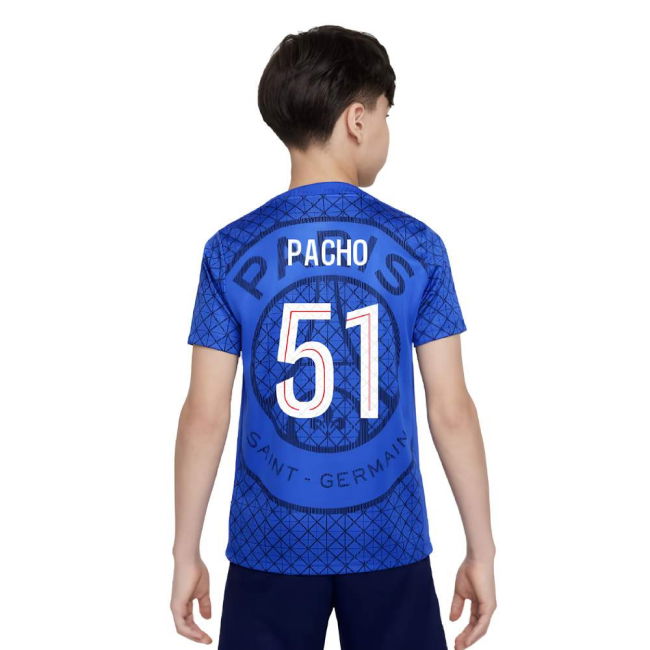 2025-2026 PSG Home Replica Shirt - Kids (Royal) Stretch Fabric