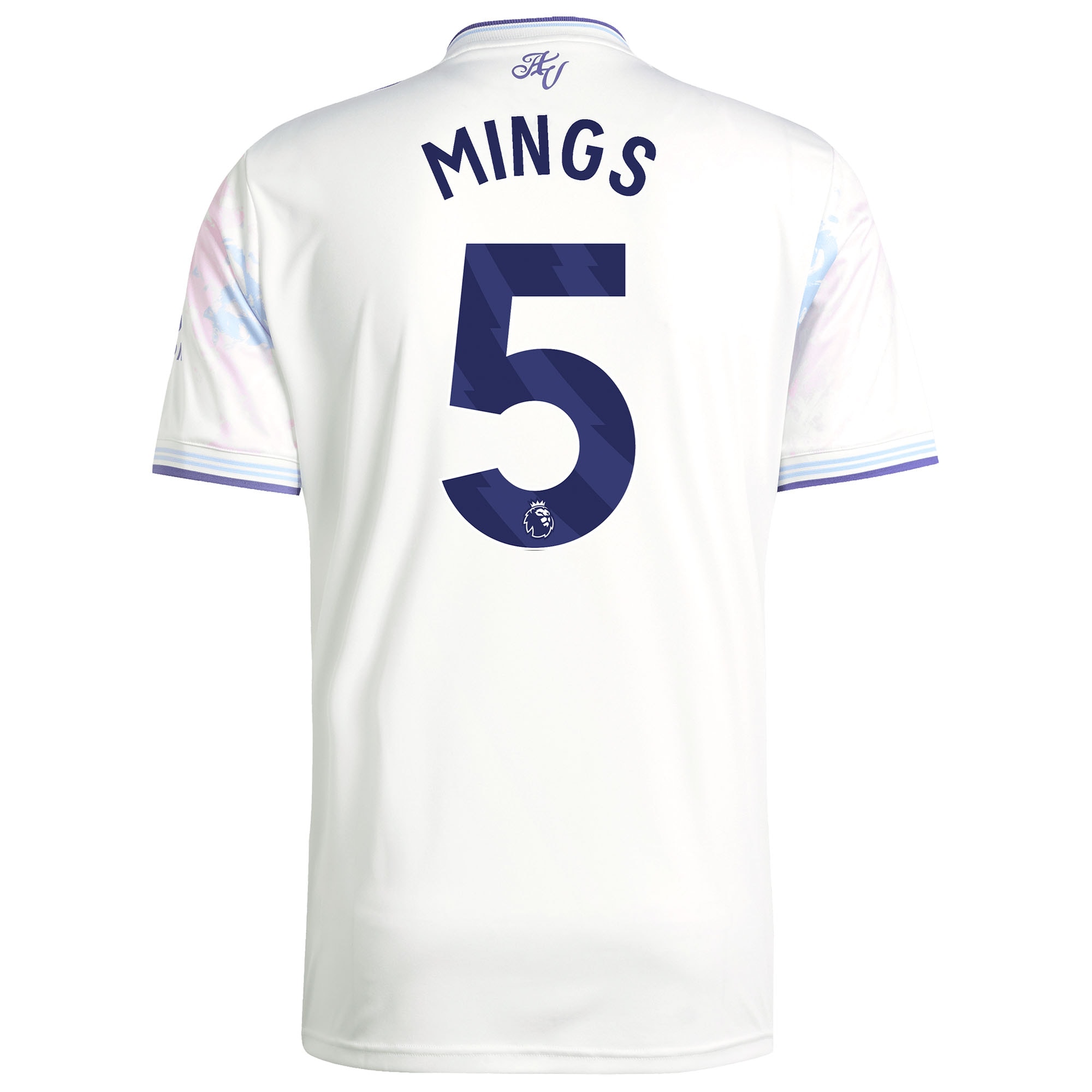 [SJH] Tyrone Mings Aston Villa Male 2025/26 Third Replica Player Jersey - White