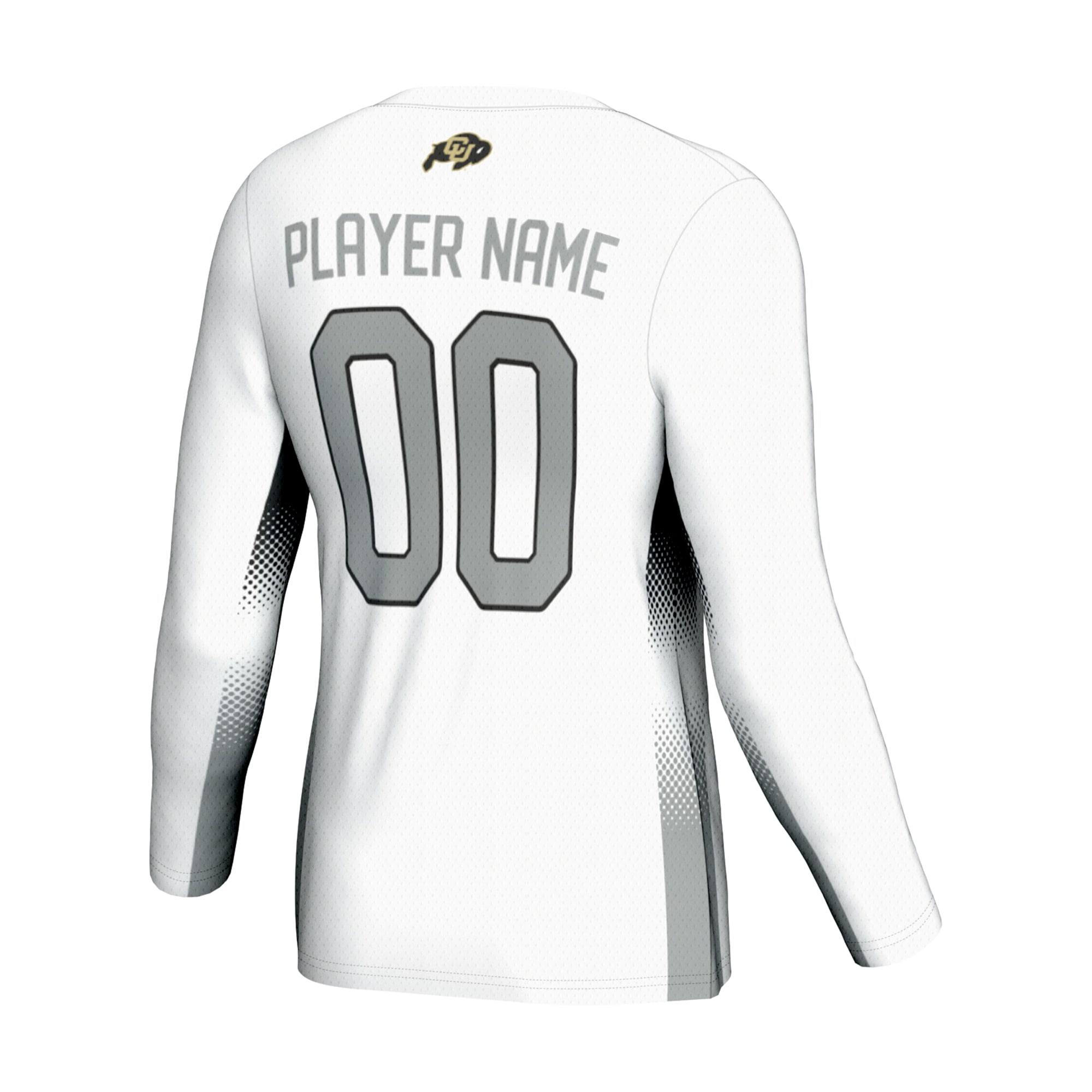 [NJP] Colorado Buffaloes GameDay Greats Unisex Adult NIL Lightweight Volleyball Jersey - White