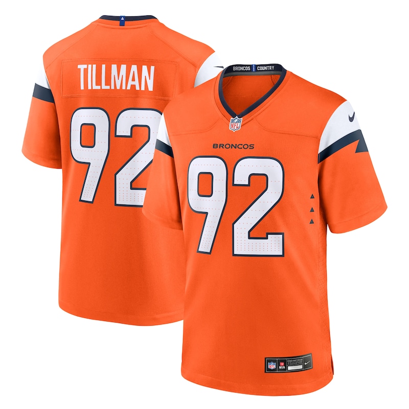 None Dondrea Tillman DEN Broncos Iconic Official Jersey Game Day Wear