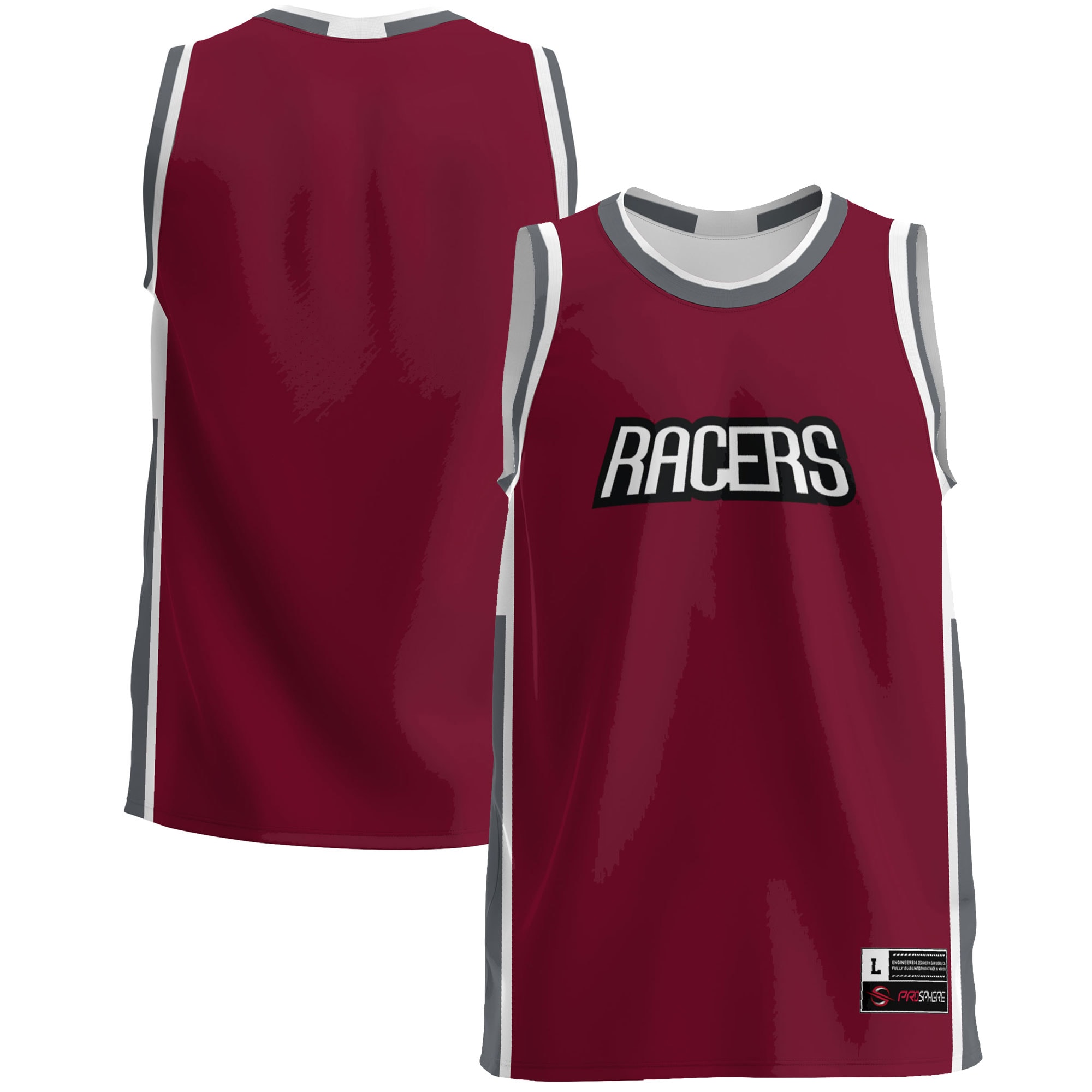 [NJP] Youth Northwestern Ohio Racers GameDay Greats Lightweight Basketball Jersey - Burgundy